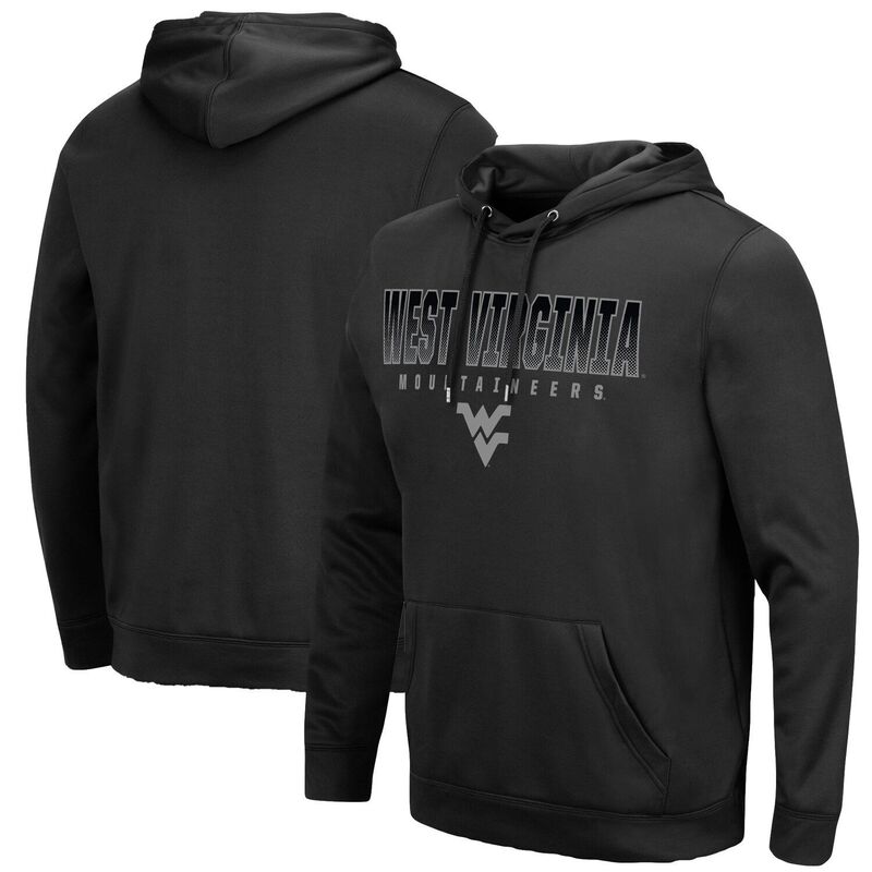 円形劇場 メンズ トップス プルオーバー パーカー Men\u0027s Colosseum Black West Virginia Mountaineers Blackout 3.0 Pullover Hoodie Wvu Black 黒いこと