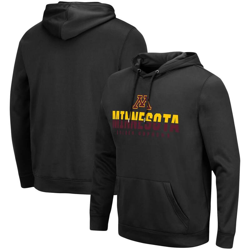 円形劇場 メンズ トップス プルオーバー パーカー Men\u0027s Colosseum Black Minnesota Golden Gophers Lantern Pullover Hoodie Min Black 黒いこと