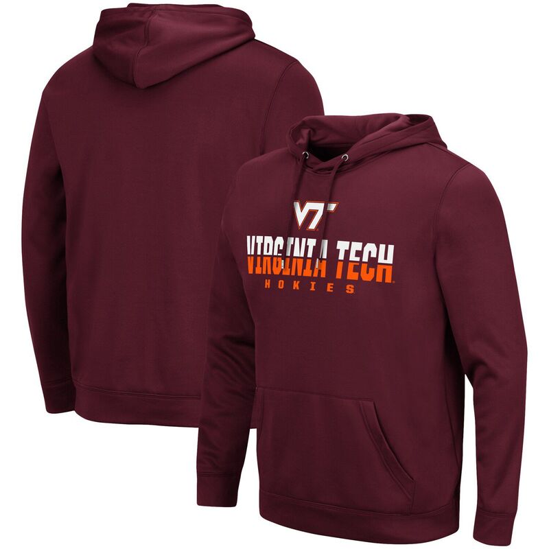 円形劇場 メンズ トップス プルオーバー パーカー Men\u0027s Colosseumaroon Virginia Techokies Lantern Pullover Hoodie Vat Red 赤いこと