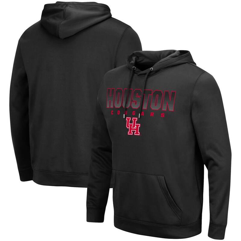 コロシアム メンズ トップス Tシャツ パーカー Men's Colosseum Black Houston Cougars Blackout 3.0 Pullover Hoodie Hou Black ブラック
