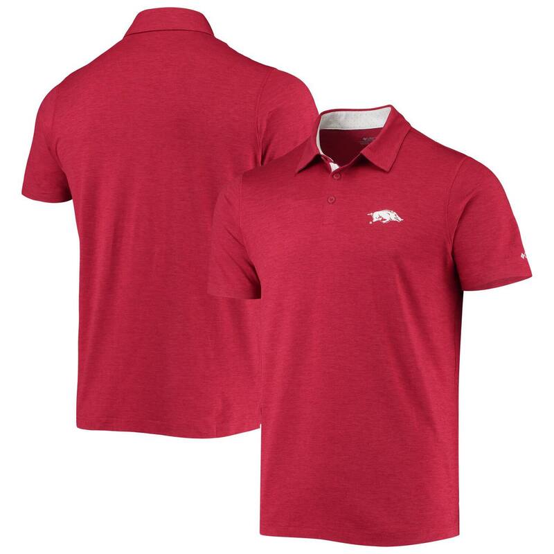 アンブランデッド メンズ トップス Tシャツ ポロシャツ Unbranded Men's Columbia Cardinal Arkansas Razorbacks Tech Trail Omni-Shade Polo Ark Red レッド