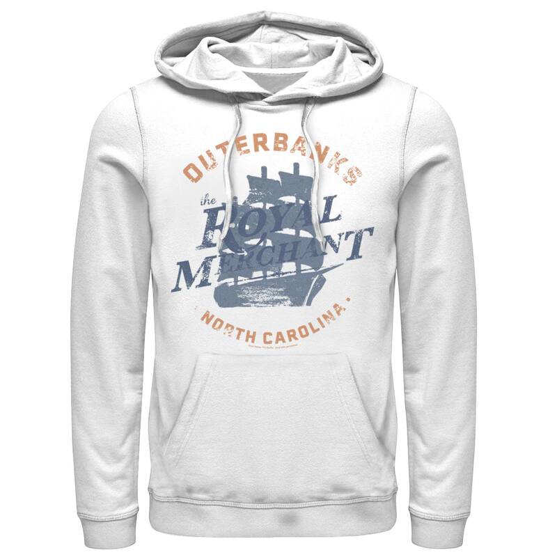 アニメキャラクター メンズ トップス Tシャツ ロゴ パーカー Licensed Character Men's Outer Banks The  Merchant Logo Hoodie White ホワイト