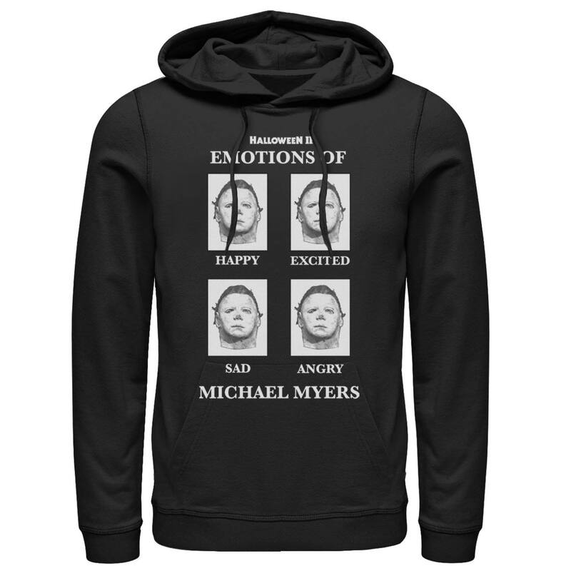 アニメ文字記号 メンズ トップス プルオーバー パーカー Licensed Character Men\u0027s Halloween 2 Emotions Of Michael Myers Hoodie Black 黒いこと