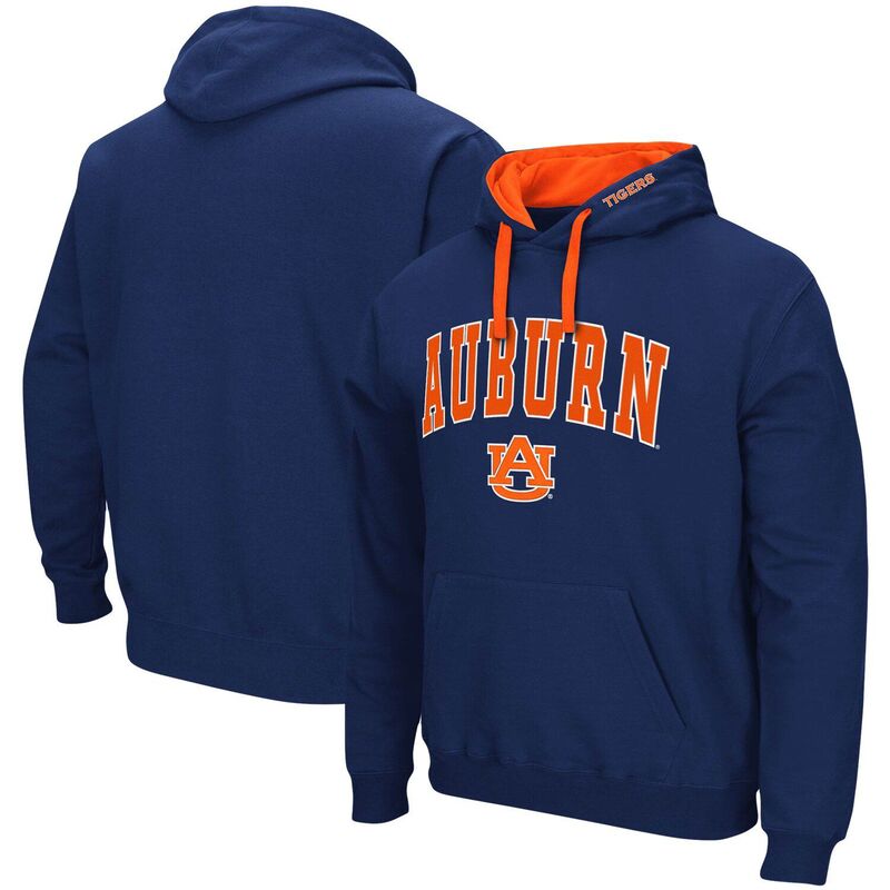 コロシアム メンズ トップス Tシャツ トール ロゴ パーカー Men's Colosseum Navy Auburn Tigers Big & Tall Arch & Logo 2.0 Pullover Hoodie Aub Navy ネイビー