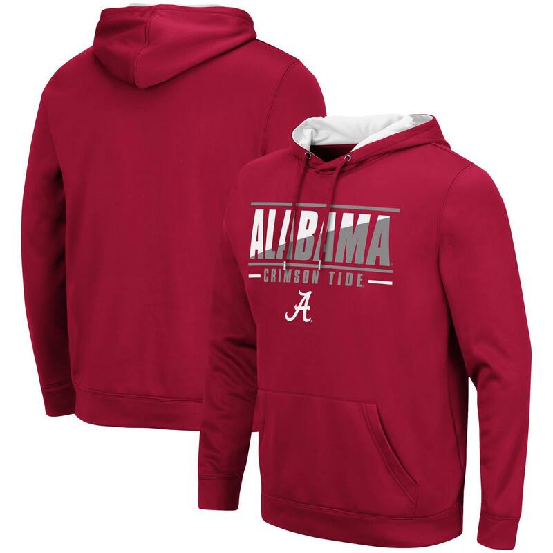 コロシアム メンズ トップス Tシャツ パーカー Men's Colosseum Crimson Alabama Crimson Tide Slash Stack 2.0 Pullover Hoodie Ala Red レッド