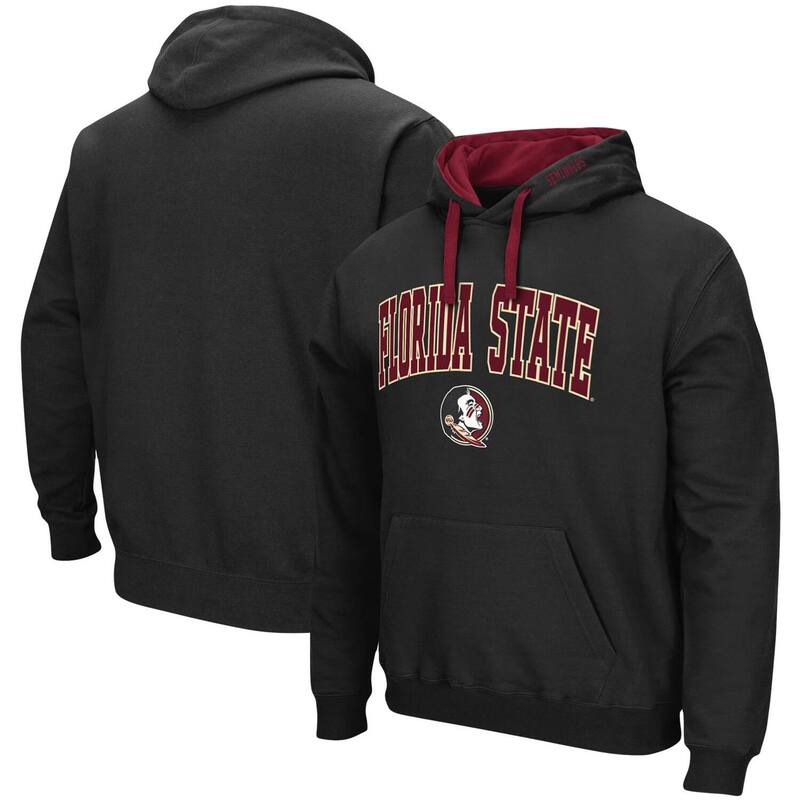 コロシアム メンズ トップス Tシャツ トール ロゴ パーカー Men's Colosseum Black Florida State Seminoles Big & Tall Arch & Logo 2.0 Pullover Hoodie Fsu Black ブラック
