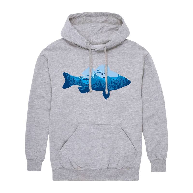 アニメキャラクター メンズ トップス Tシャツ パーカー Licensed Character Men's Underwater Fish Fill Hoodie Gray グレー｜ReVida 店