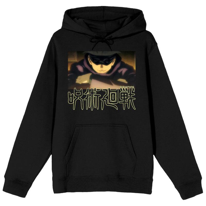 アニメキャラクター メンズ トップス Tシャツ パーカー Licensed Character Men's Jujutsu Kaisen Satoru Gojo Hoodie Black ブラック｜ReVida 店