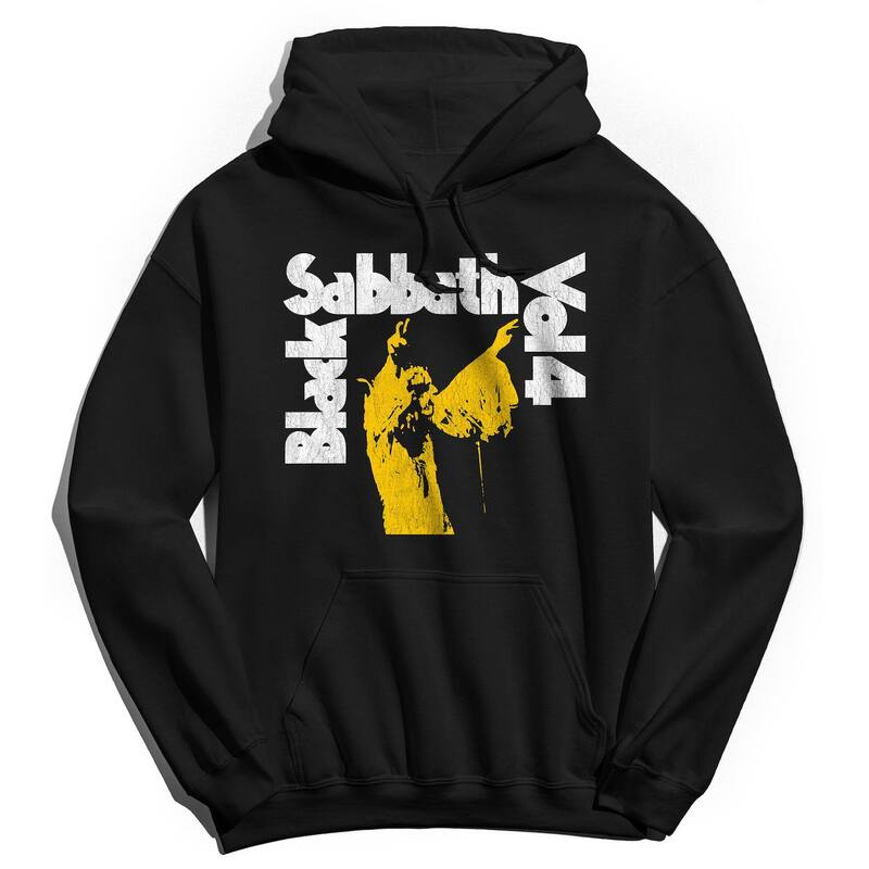 アニメキャラクター メンズ トップス Tシャツ パーカー Licensed Character Men's Black Sabbath Vol 4 Hoodie Black ブラック｜ReVida 店