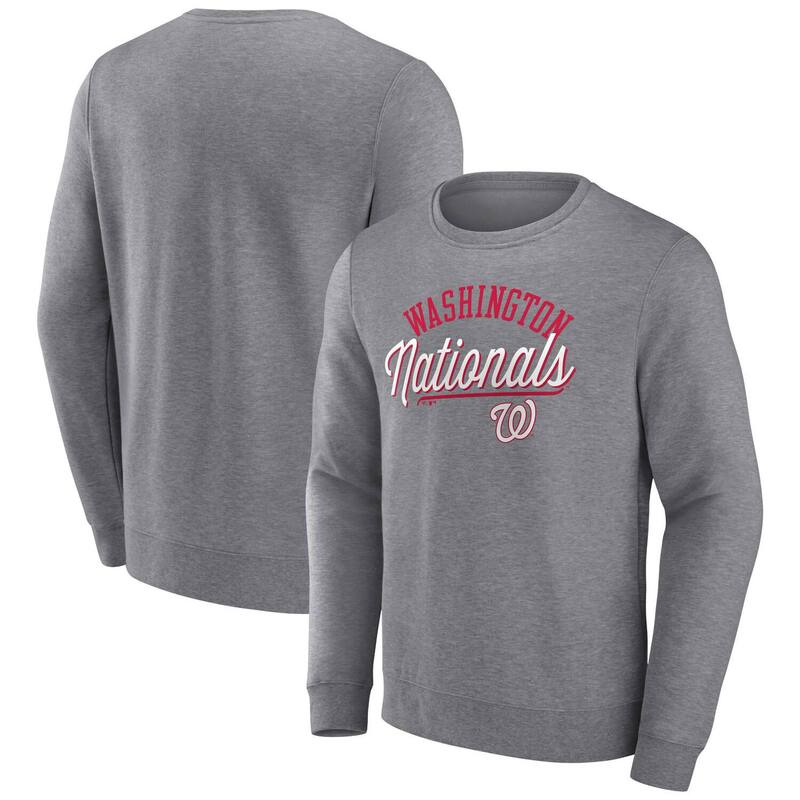 アンブランデッド メンズ トップス Tシャツ スウェット Unbranded Men's Fanatics Branded Heather Gray Washingtonationalsimplicity Pullover Sweatshirt Nat Grey グレー