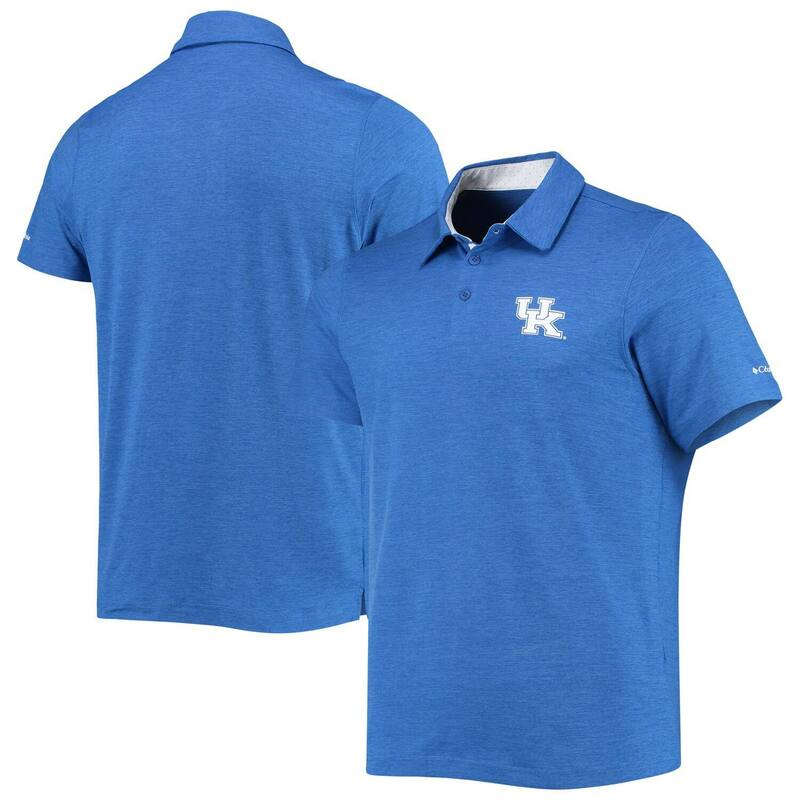 コロンビア メンズ トップス Tシャツ ポロシャツ Men's Columbia Royal Kentucky Wildcats Tech Trail Omni-Shade Polo Ken Blue ブルー|ReVida 店
