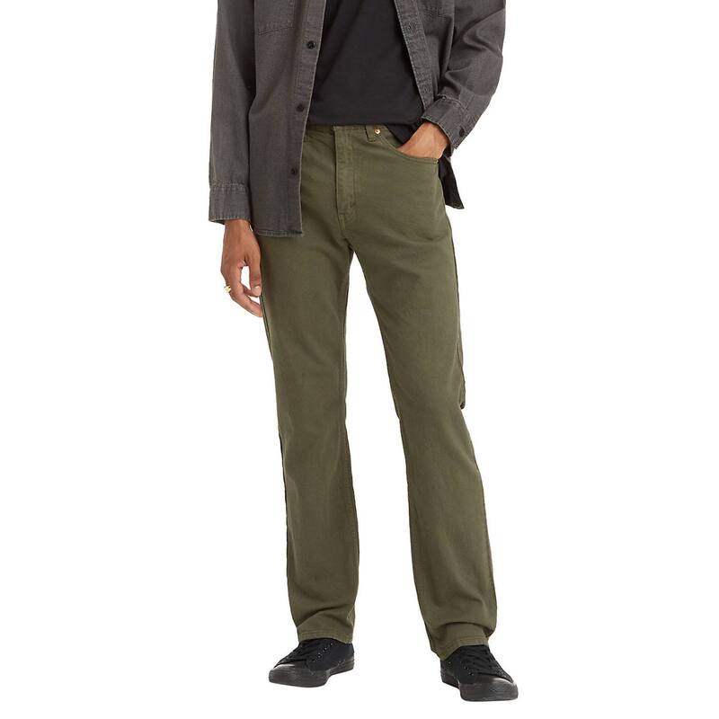 リーバイス メンズ ボトムス デニムパンツ レギュラーフィット ジーンズ Men's Levi's 505 Regular Fit Stretch Jeans Olive Night Gd オリーブ|ReVida 店