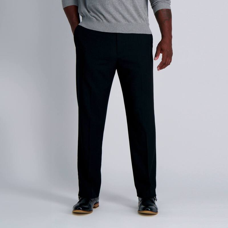 ハガー メンズ ボトムス カジュアルパンツ トール Big & Tall J.M. Haggar Classic Fit Flat Front Dress Pants Black ブラック|ReVida 店