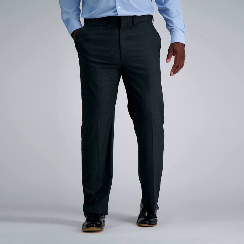 ハガー メンズ ボトムス カジュアルパンツ トール Big & Tall J.M. Haggar Classic Fit Flat Front Dress Pants Dark Gray Heather グレー|ReVida 店