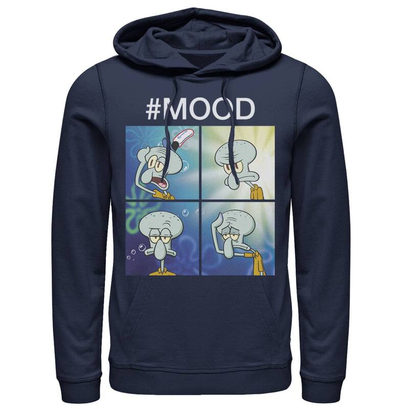 ニコロデオン メンズ トップス Tシャツ パンツ パーカー Men's Nickelodeon SpongeBob SquarePantsquidward Mood Hoodie Navy ネイビー
