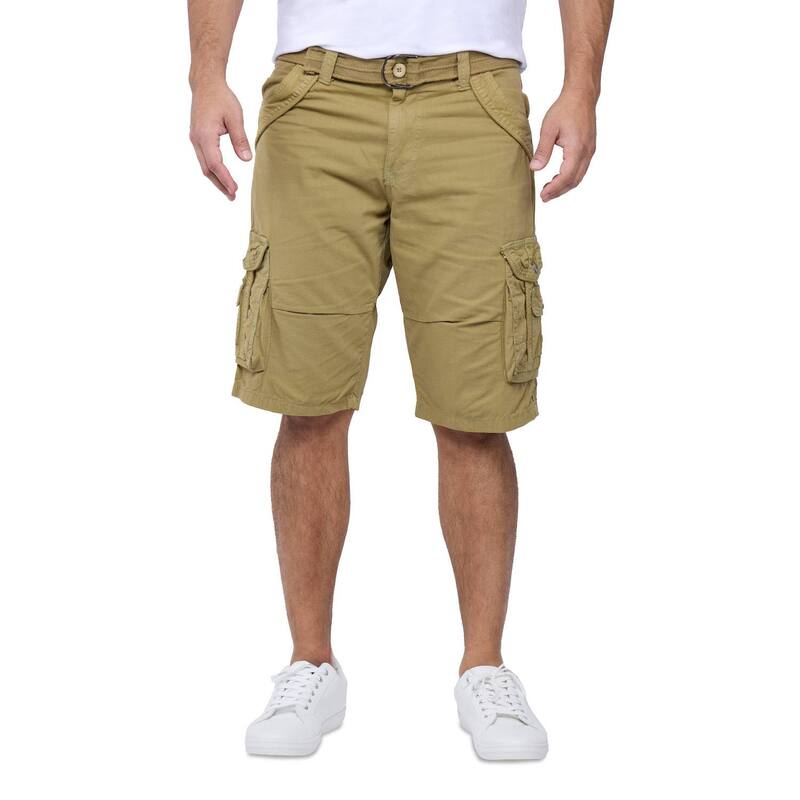 エックス花の冠 メンズ ボトムス 二分の一ズボン下・さる股引き Men\u0027s Xray Beltedouble-Pocket Bermuda Cargo New Khaki カーキ