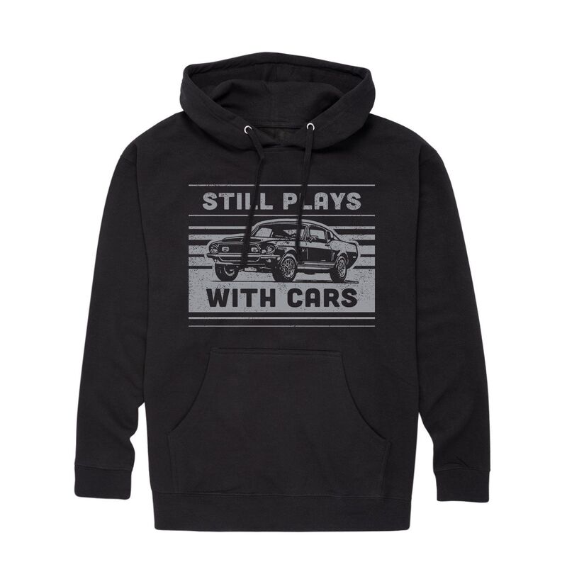 アニメキャラクター メンズ トップス Tシャツ パーカー Licensed Character Men's "Still Plays With Cars" Hoodie Black ブラック｜ReVida 店