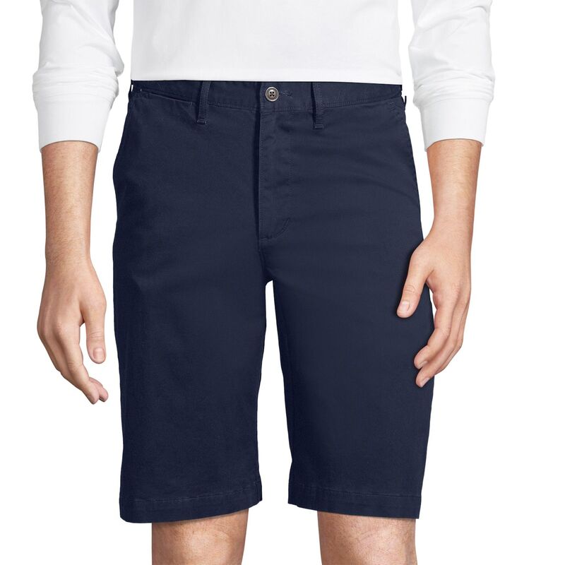 ランズエンド メンズ ボトムス ハーフパンツ・ショーツ トール ショートパンツ Big & Tallands' End 11-Inch Comfort-Waist Knockabout Chino Shorts Radiant Navy ネイビー 12,030円