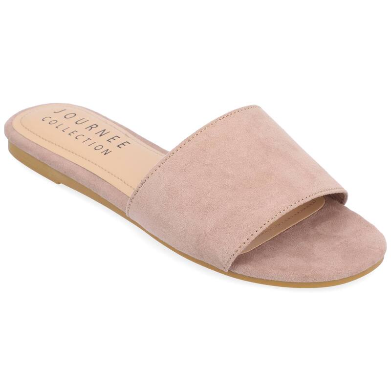 ジャーニー レディース シューズ サンダル Journee Kolinna Women'slide Sandals Mauve
