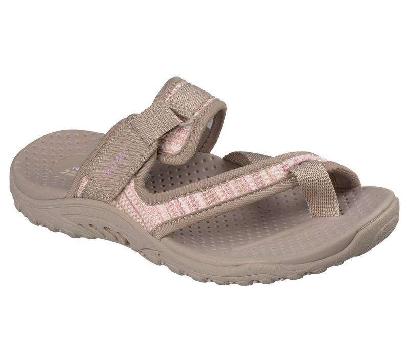 スケッチャーズ レディース シューズ サンダル Skechers Reggae Sunset Comfort Women's Outdoor Sandals Taupe Multi トープ