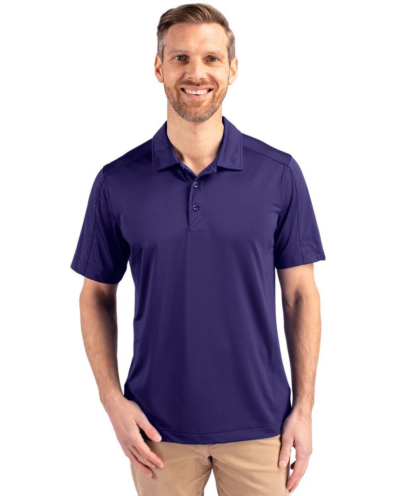 カッターアンドバック メンズ トップス Tシャツ ポロシャツ Cutter & Buck Prospectextured Stretch Mens Polo Purple パープル|ReVida 店
