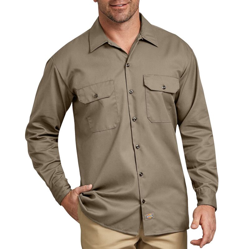 ディッキーズ メンズ トップス プルオーバー 落ちこむ Men\u0027s Dickies Button-Down Work Shirt Desert Sand 沙子