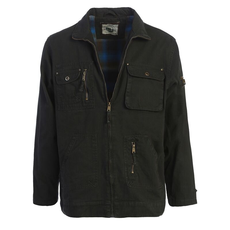 ジョベルティ メンズ アウター ジャケット・ブルゾン シャツ コットン Gioberti Men's 100% Cotton Casual Outerwear Twill Multi Pocket Cargo Shirt Jacket Black ブラック
