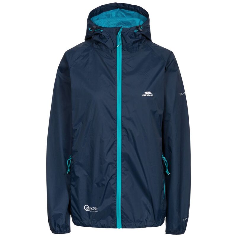 トレスパス レディース アウター ジャケット・ブルゾン Trespass Womens/Ladies Qikpackaway Waterproof Jacket Navy ネイビー