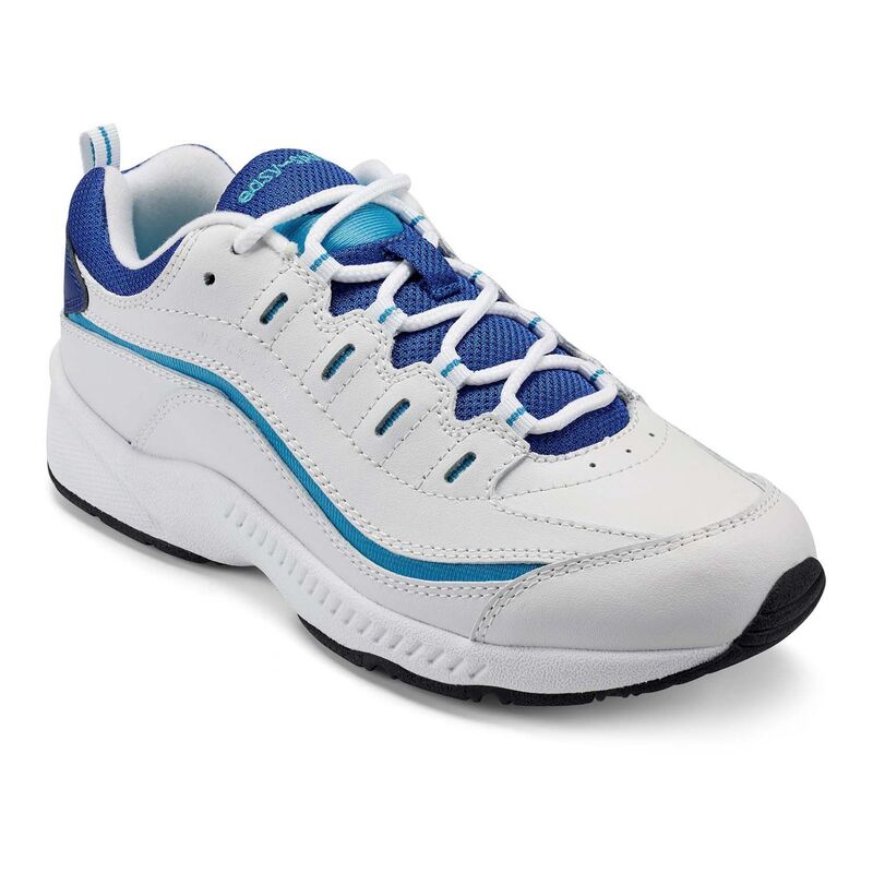 イージースピリット レディース シューズ スニーカー Easy Spirit Romy Women\u0027s Fashion Walking Sneakers White Cyan Blue 白いこと