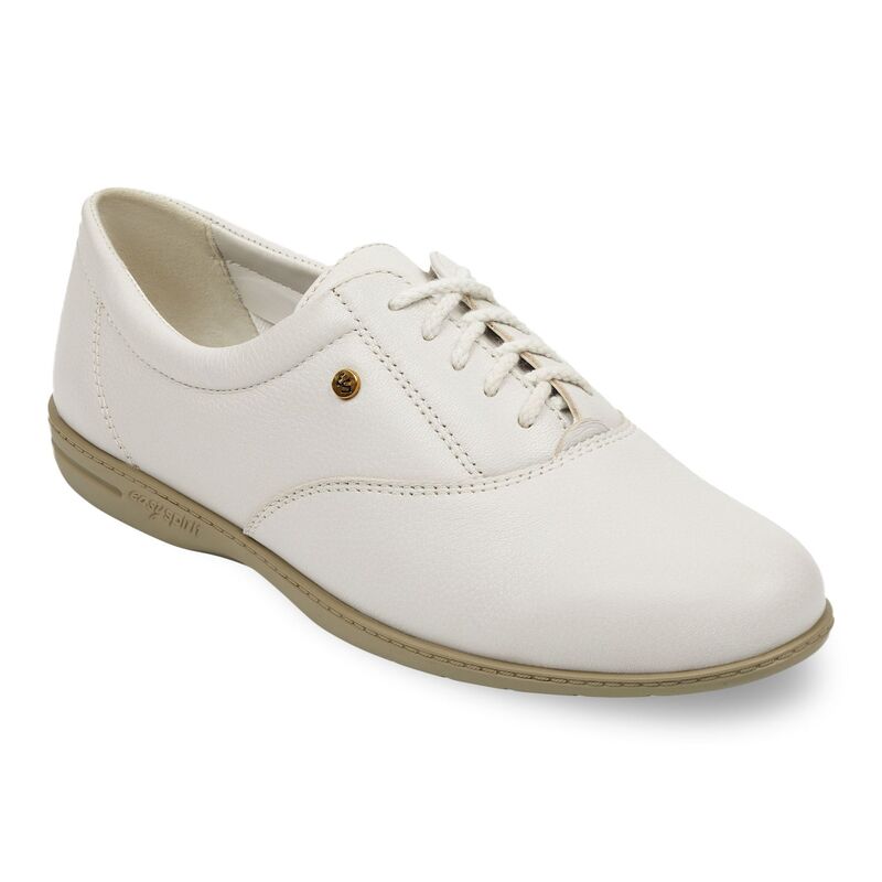 イージースピリット レディース シューズ スニーカー オックスフォード なめし革 Easy Spirit Motion Women\u0027s Leather Oxford Sneakers White 白いこと