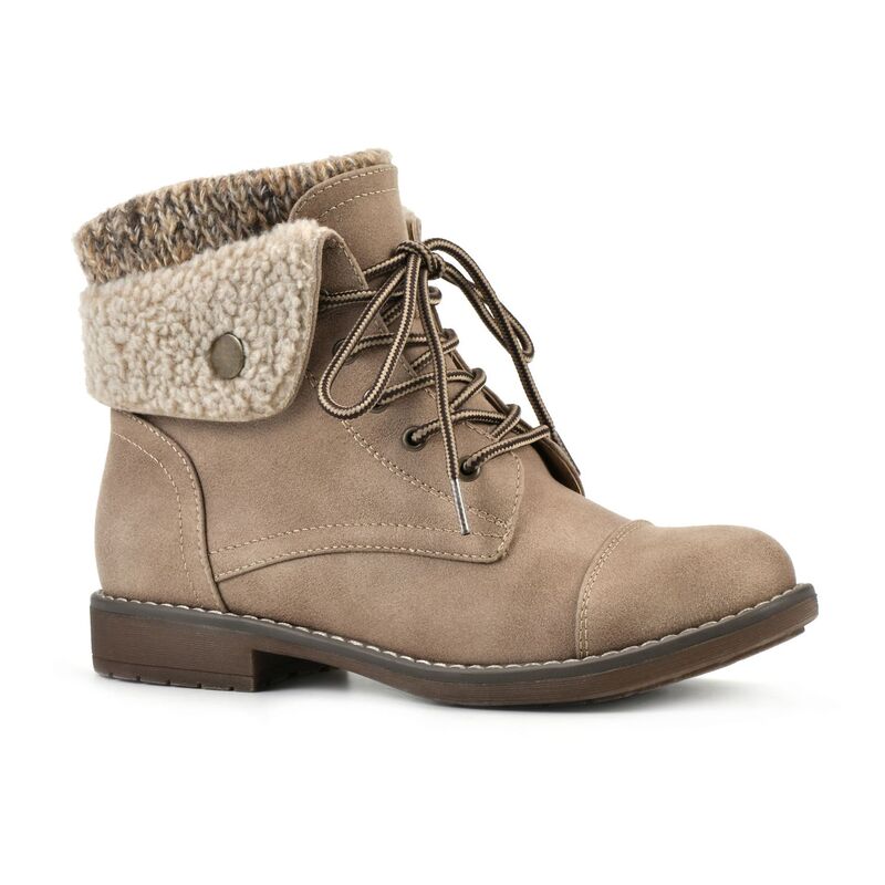 クリフバイホワイトマウンテン レディース シューズ ブーツ・レインブーツ Cliffs by White Mountain Duena Women's Combat Boots Natural ホワイト