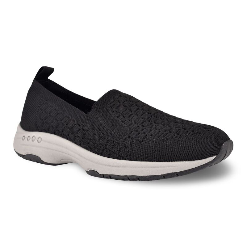イージースピリット レディース シューズ スニーカー 編み物 Easy Spiritech Women\u0027s Knit Slip-On Shoes Black 黒いこと