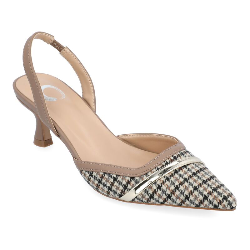 ジュルネ コレクション レディース シューズ パンプス Journee Collectionellia Women'slingback Pumps Taupe トープ|ReVida 店