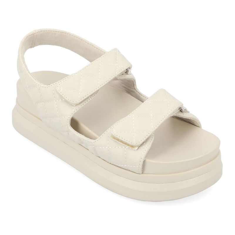 ジュルネ コレクション レディース シューズ サンダル プラットフォーム Journee Collection Debby Women's Platform Sandals Beige ベージュ｜ReVida 店