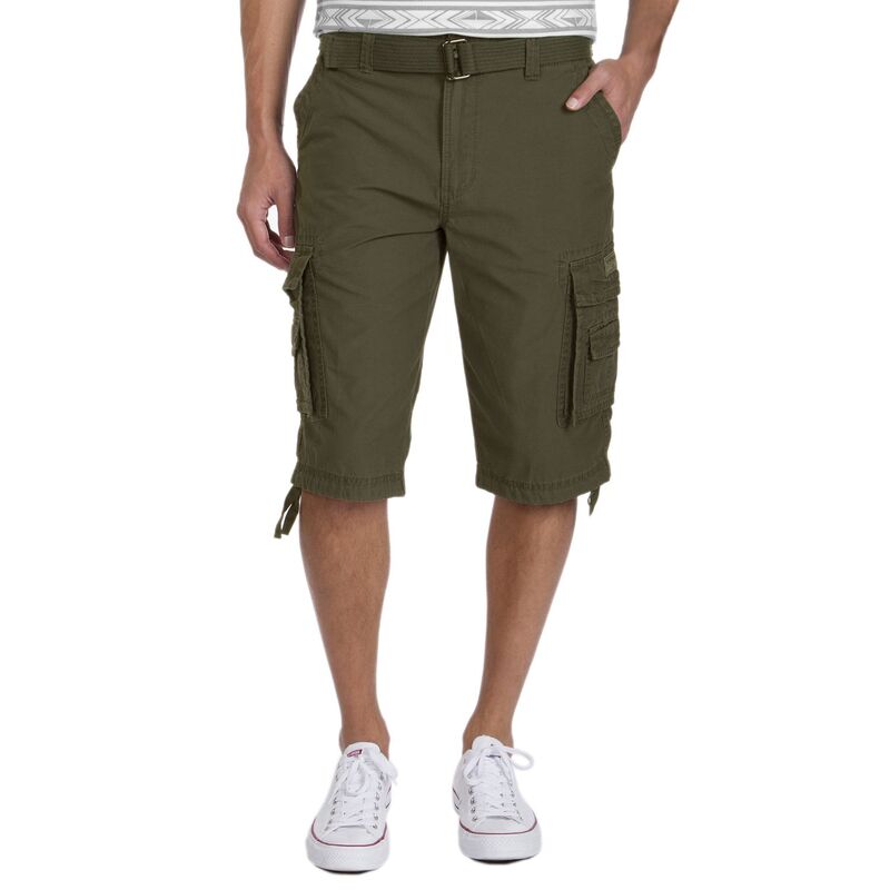 ユニオンベイ メンズ ボトムス ハーフパンツ・ショーツ ショートパンツ Men's UNIONBAY Cordova Messenger Belted Cargo Shorts Military