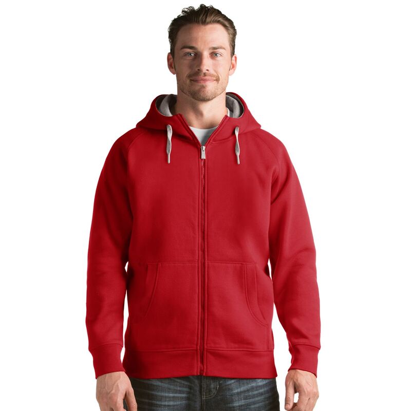 アンティグア メンズ アウター 上衣・上衣 パーカー Men\u0027s Antigua Victory Full-Zip Hoodie Dark Red 赤いこと