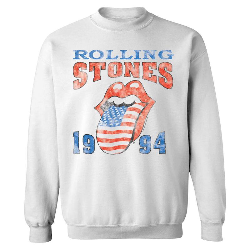 アニメキャラクター メンズ トップス Tシャツ スウェット Licensed Character Men's Rolling Stones 94 Sweatshirt White ホワイト｜ReVida 店