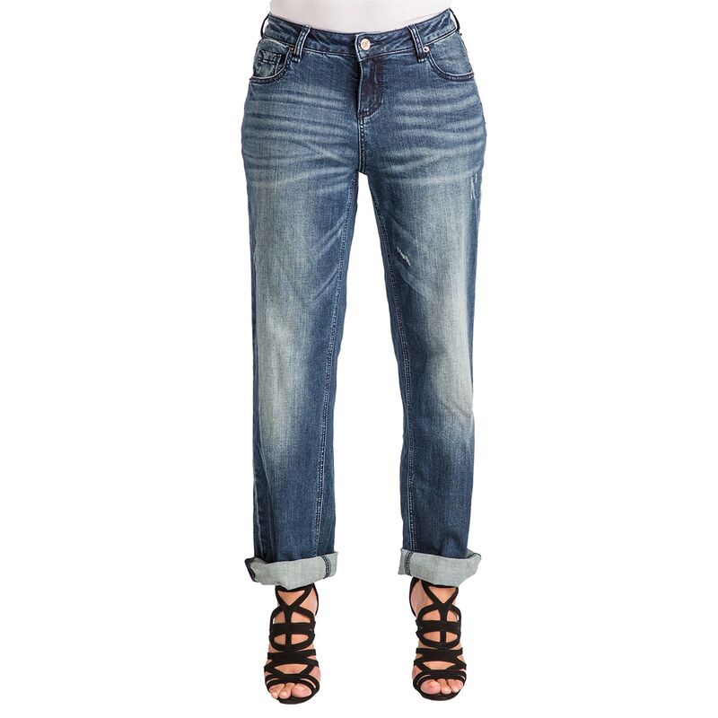 ポエティック ジャスティス レディース ボトムス デニムパンツ ジーンズ Poetic Justice Verla Boyfriend Jeans In Hurricane Wash Bleach Spots And Rolled Cuffs Vintage Blue ブルー｜ReVida 店