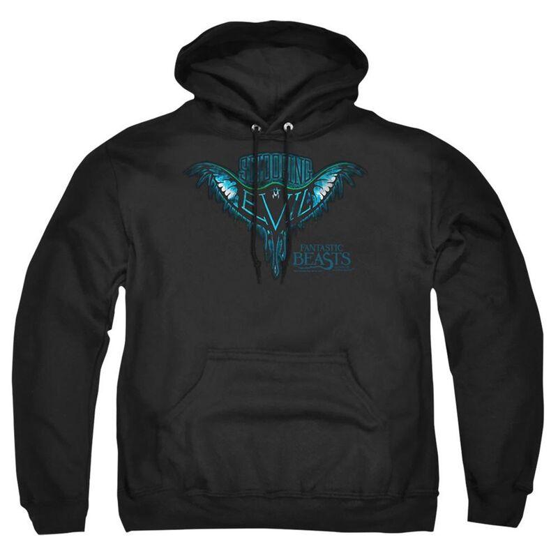 アニメキャラクター メンズ トップス Tシャツ パーカー Licensed Character Fantastic Beastswooping Evil Adult Pull Over Hoodie Black ブラック