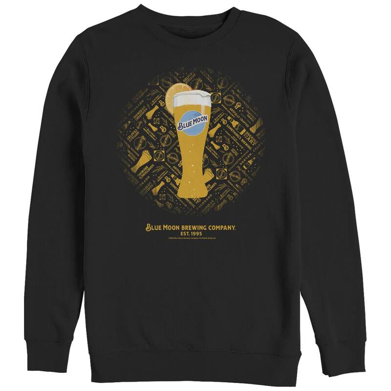 アニメキャラクター メンズ トップス Tシャツ トール フリース グラフィック Licensed Character Men's Blue Moon Tall Glass Graphic Fleece Black ブラック｜ReVida 店 9,975円