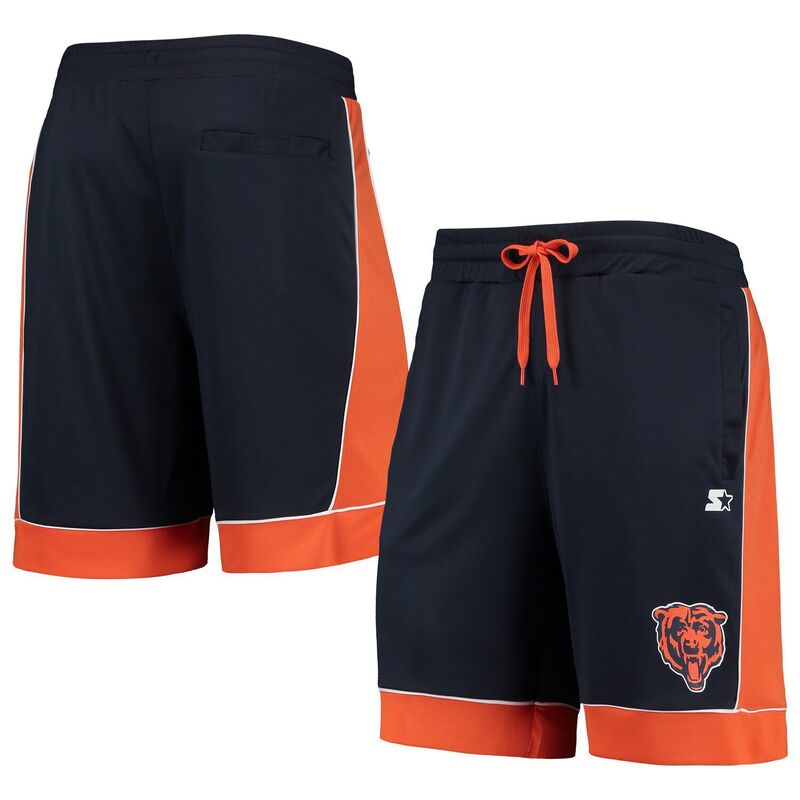 スターター メンズ ボトムス ハーフパンツ・ショーツ ショートパンツ Men'starter Navy/Orange Chicago Bears Fan Favorite Fashion Shorts Brs Navy ネイビー 10,636円