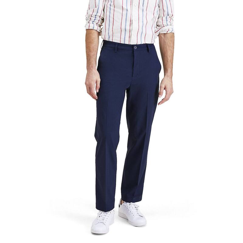 ドッカーズ メンズ ボトムス カジュアルパンツ Men's Dockersignature Go Khaki Straight Pants Navy Blazer ネイビー