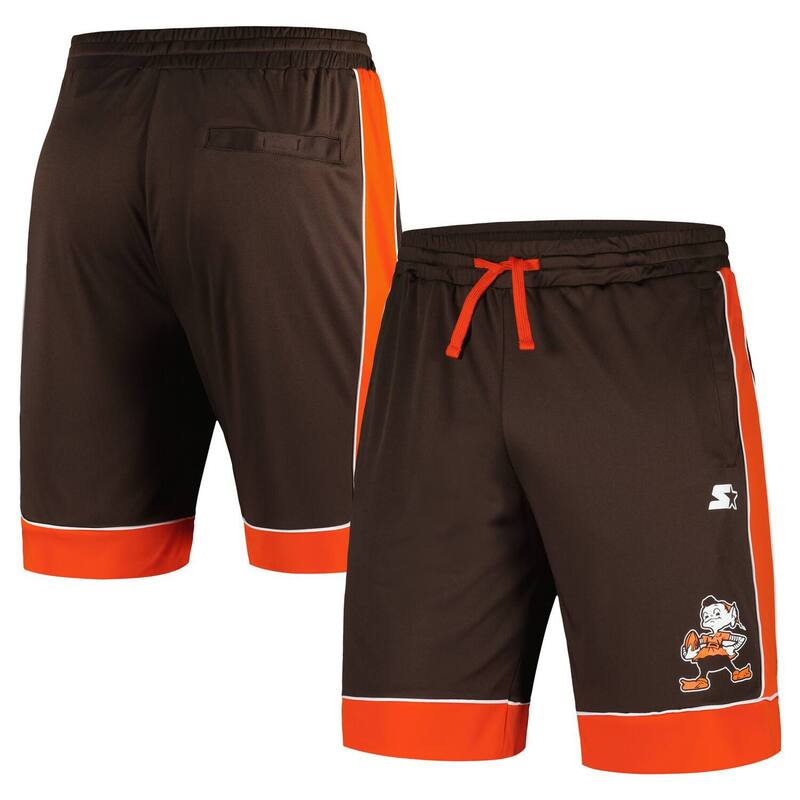 スターター メンズ ボトムス ハーフパンツ・ショーツ ヴィンテージ ショートパンツ Men'starter Brown/Orange Cleveland Browns Vintage Fan Favorite Shorts Brn Brown ブラウン