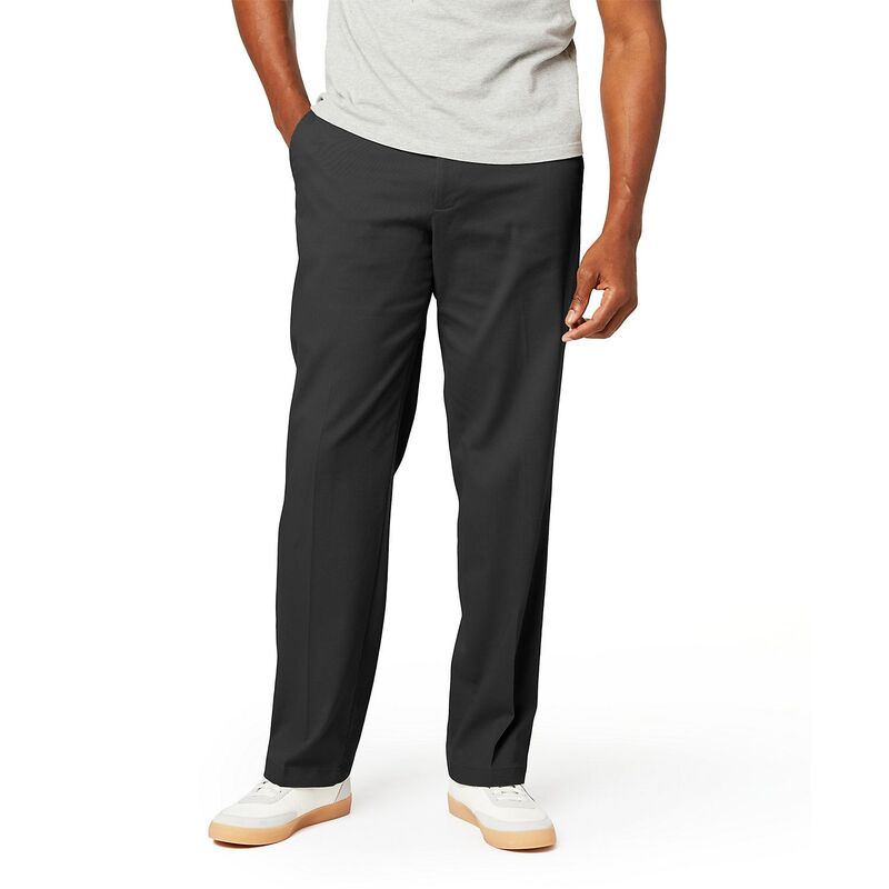 ドッカーズ メンズ ボトムス カジュアルパンツ Men's Dockers Comfort Stretch Relaxed-Fit Pants Black Metal ブラック