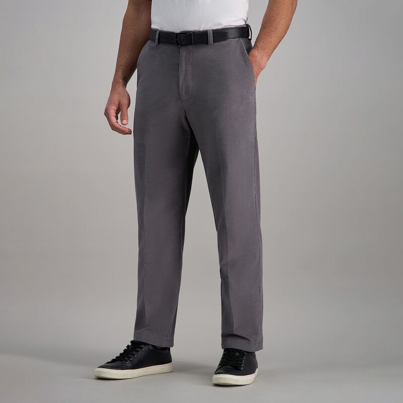 ハガー メンズ ボトムス カジュアルパンツ コーデュロイ Men\'s Haggar Classic-Fit Stretch Expandable Waistband Corduroy Pants Charcoal チャコール
