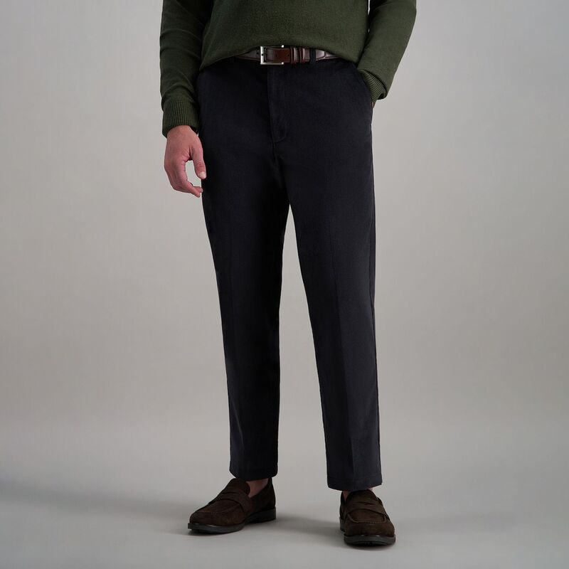 ハガー メンズ ボトムス カジュアルパンツ コーデュロイ Men\'s Haggar Classic-Fit Stretch Expandable Waistband Corduroy Pants Dark Gray グレー