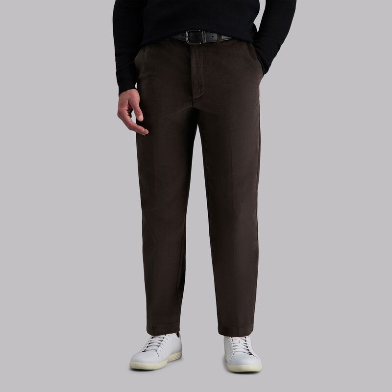 ハガー メンズ ボトムス カジュアルパンツ コーデュロイ Men's Haggar Classic-Fit Stretch Expandable Waistband Corduroy Pants Espresso