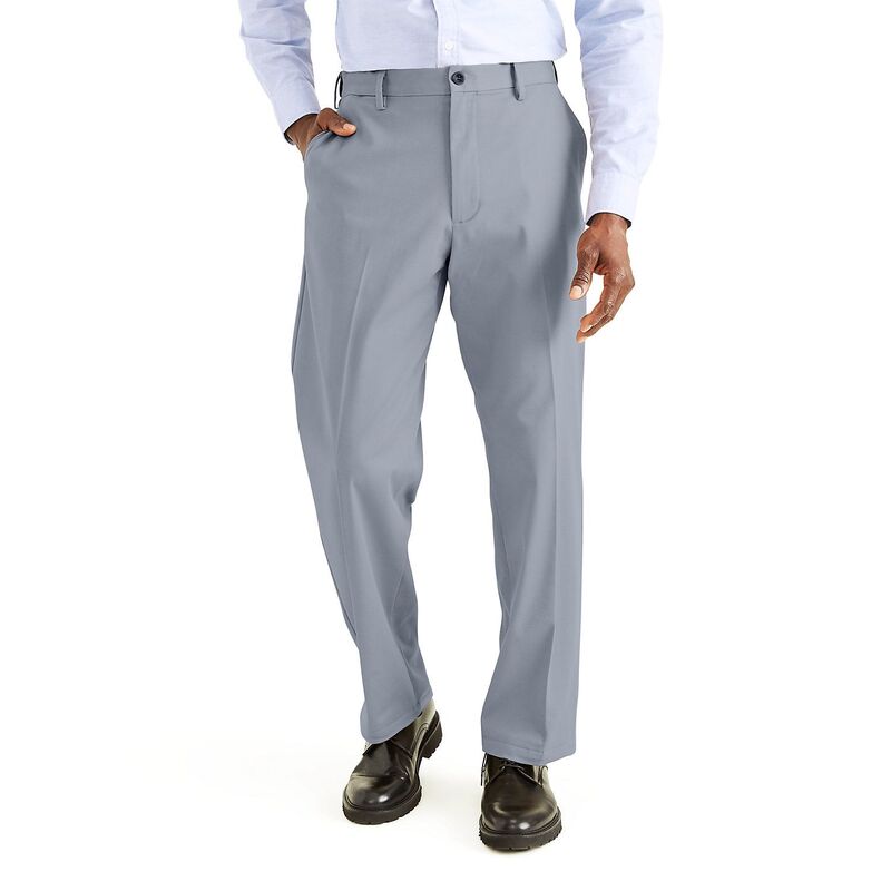 ドッカーズ メンズ ボトムス カジュアルパンツ Men's Dockerstretch Easy Khaki Classic-Fit Flat-Front Pants Burma Gray グレー