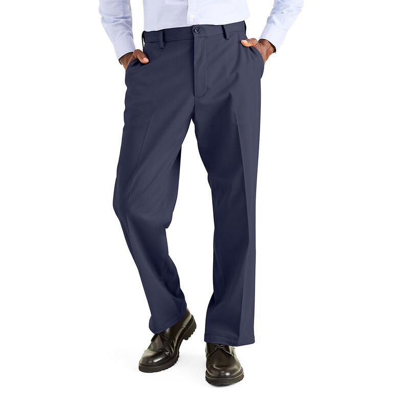 ドッカーズ メンズ ボトムス カジュアルパンツ Men's Dockerstretch Easy Khaki Classic-Fit Flat-Front Pants Dockers Navy ネイビー
