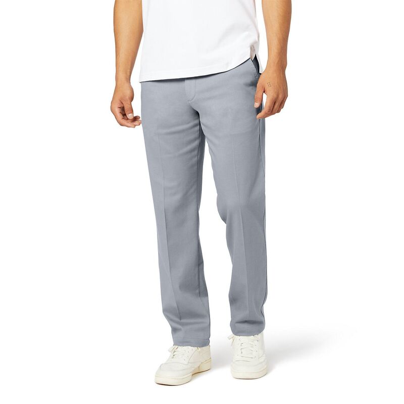 ドッカーズ メンズ ボトムス カジュアルパンツ Men's Dockerstretch Easy Khaki Straight-Fit Flat-Front Pants Burma Gray グレー